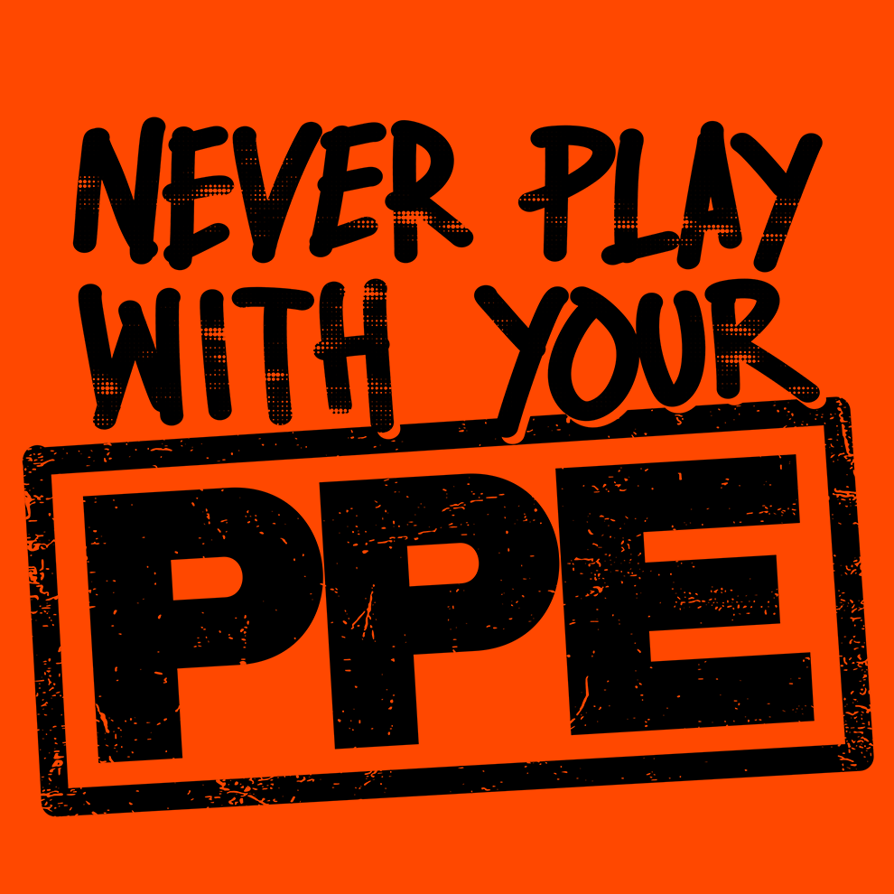 Never Play With Your PPE - Safety Yellow Hoodie