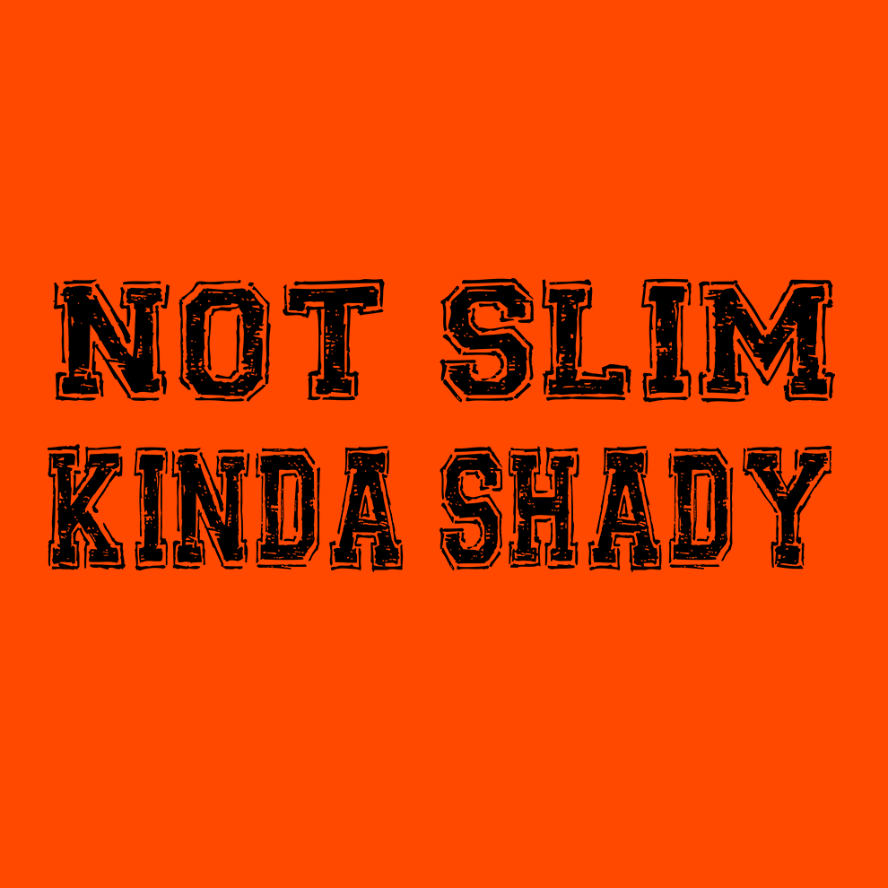 Slim Shady - Safety Yellow T-Shirt