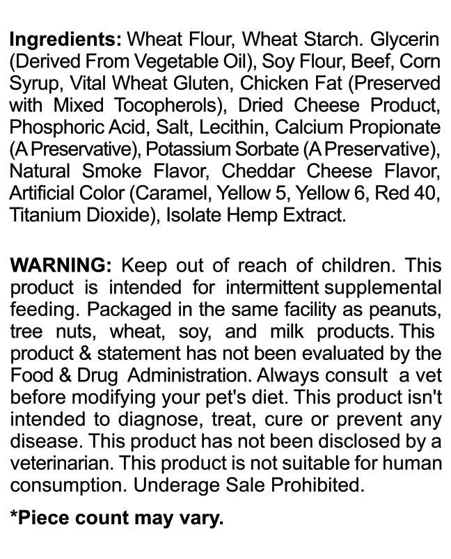Cookies - CBD Pet Treat 16oz 400mg - Soft Chew - Baked Bones