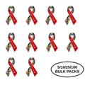 5/10/25/100 Pack Autism Awareness Ribbon Pins