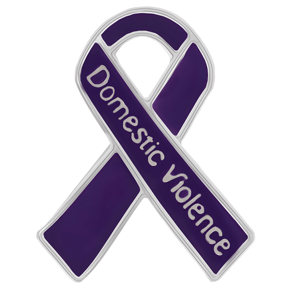 5/10/25/100 Pack Domestic Violence Awareness Ribbon Pins