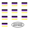 10/21/100/500 Non-Binary Flag Silicone Pins
