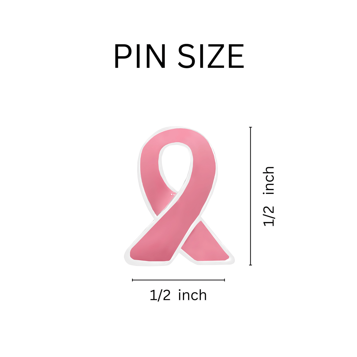 10/25/50/100 Pink Ribbon Lapel Pins
