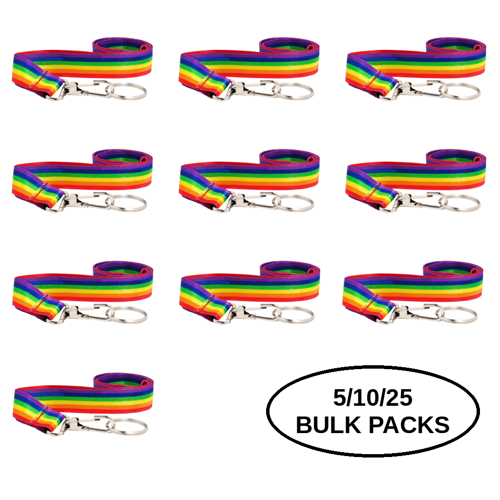 1/5/10/25 Rainbow Flag Lanyards