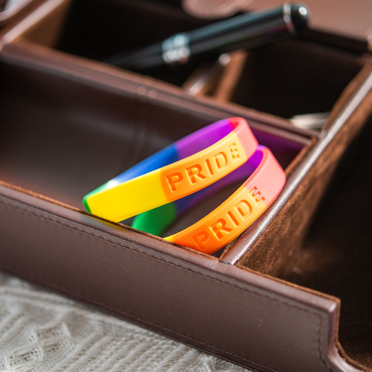 5/10/50/100 Rainbow PRIDE Silicone Bracelets
