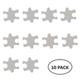 5/10/25/100 Bulk Small Silver Autism Awareness Puzzle Lapel Pins