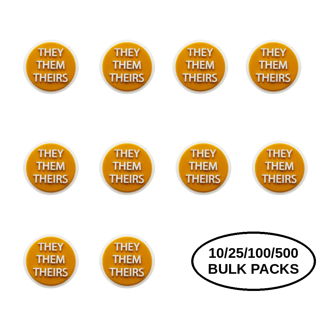 10/21/100/500 They Them Pronoun Silicone Pins