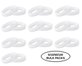 5/10/50/100 White Silicone Bracelets