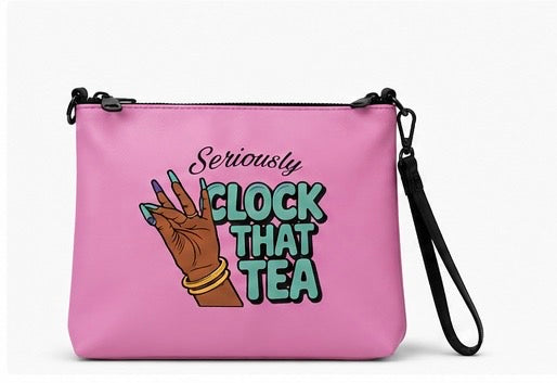 Babygirl's Seriously Clock That Tea Crossbody Bag