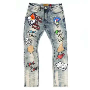 Love Kills Denim Set- Big & Tall
