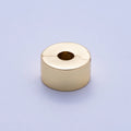 16K Gold Filled 10mm Snap Clip Open Minimalist Spacer Rondelle | Beads-00233