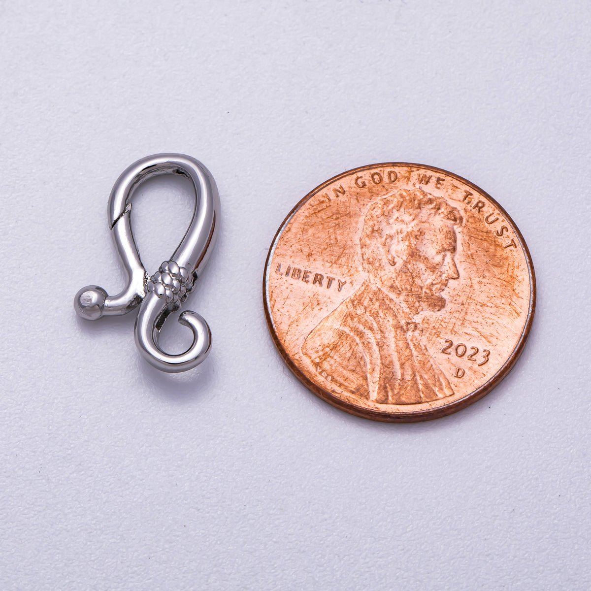 16K Gold Filled 16mm Minimalist Geometric Curved Snap Latch Findings in Silver & Gold | Findings-00161  Findings-00162