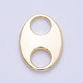 16K Gold Filled 25mm Minimalist Mariner Anchor Link Findings | Findings-00137