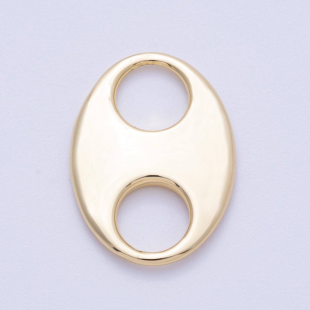 16K Gold Filled 25mm Minimalist Mariner Anchor Link Findings | Findings-00137