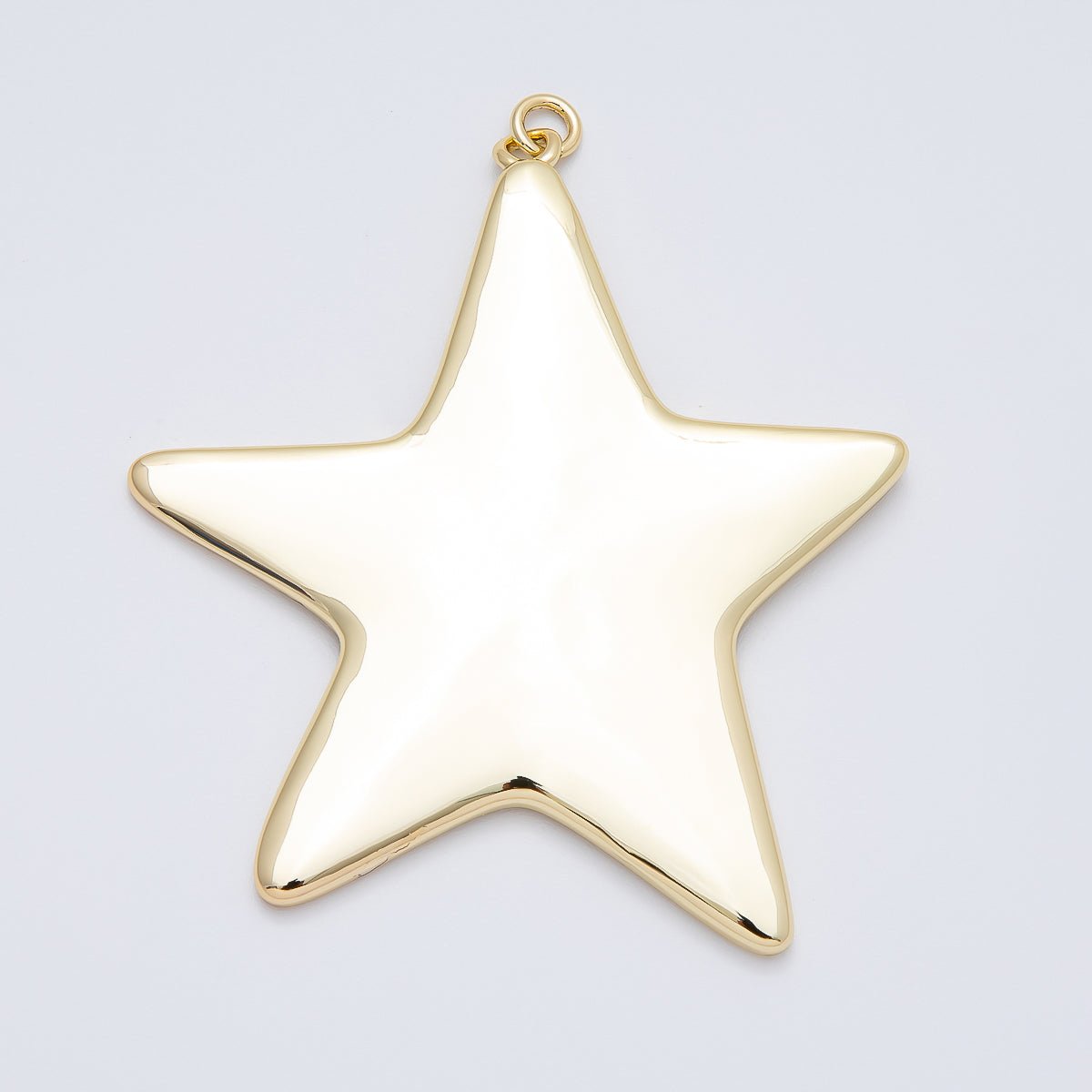 16K Gold Filled 63mm Minimalist Celestial Star Charm | Charms-00482