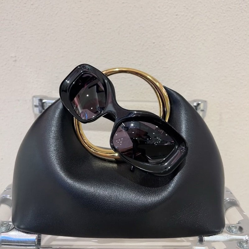 Simple Leather Clutch Handbag