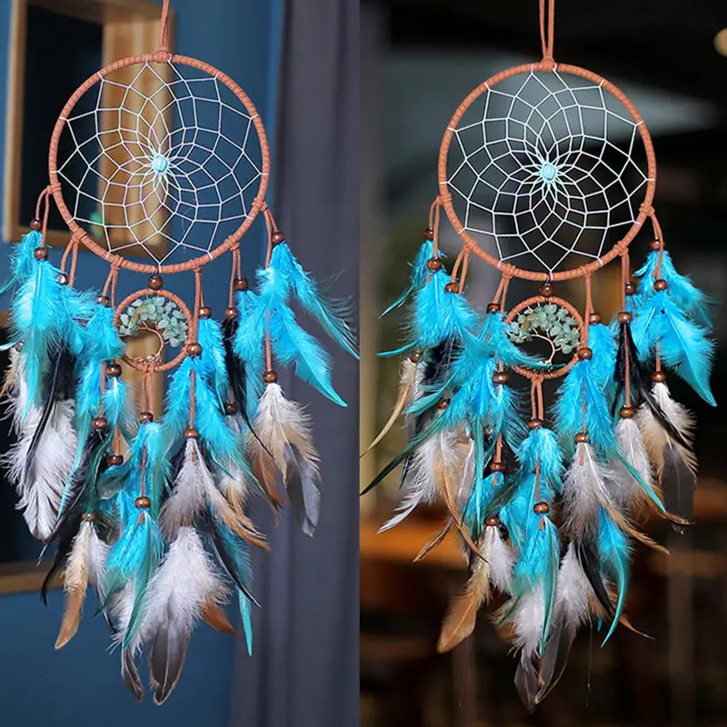 Double Circle Tree of Life Dream Catcher (1pc)
