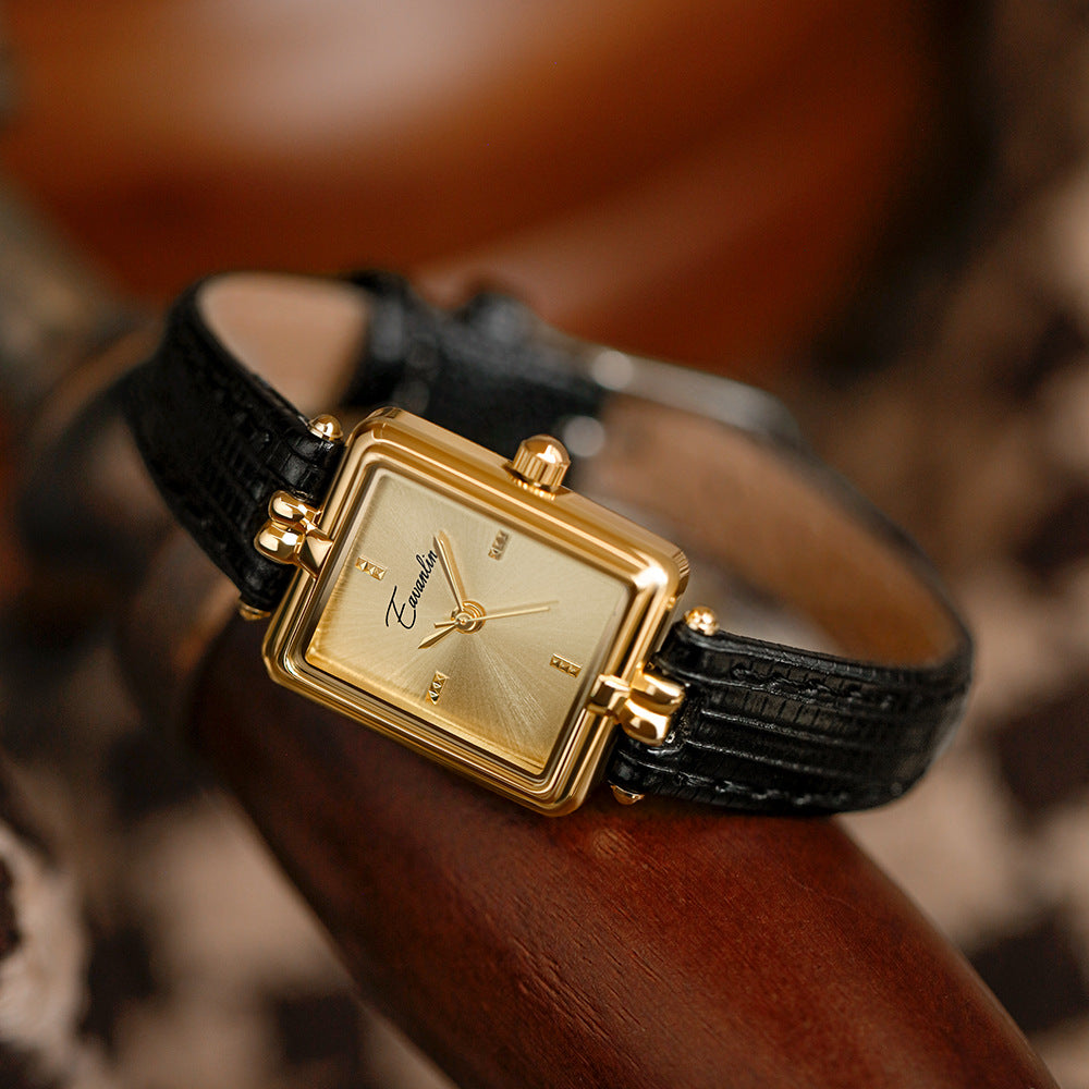 Women's Retro Special Interest Light Luxury Small Square Watch