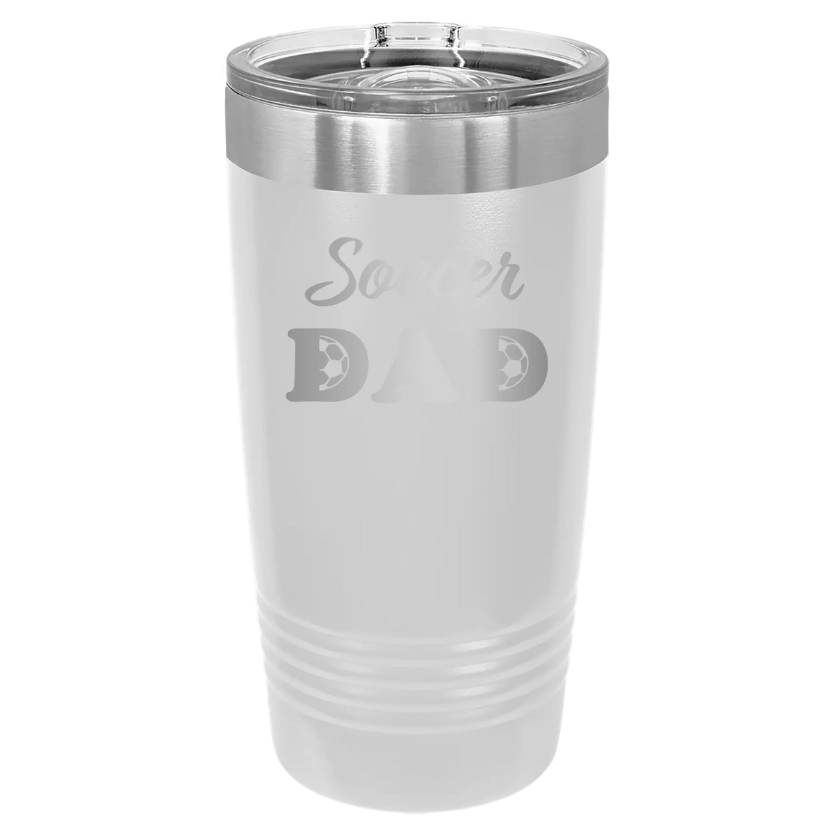 Soccer Dad2 20 oz Tumbler | White