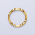 24K Gold Filled 47mm Minimalist Circle Round Push Gate Findings | Findings-00414