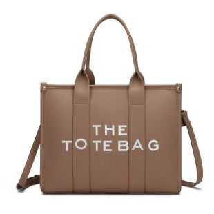 Large Size Vegan Leather Tote Bag