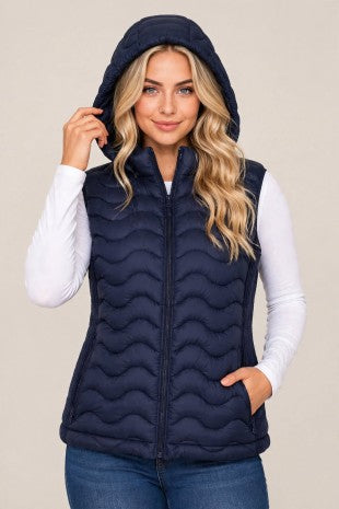 Sleeveless Hoodie Padding Jacket