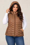 Sleeveless Hoodie Padding Jacket