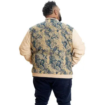 Veroma Tapestry Varsity Jacket - Khaki
