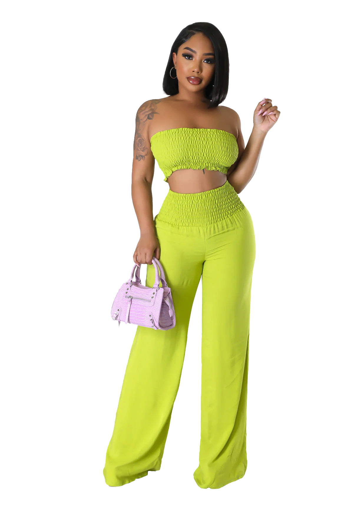 2 PC Bandeau Pants Set {Tall Girl Friendly}
