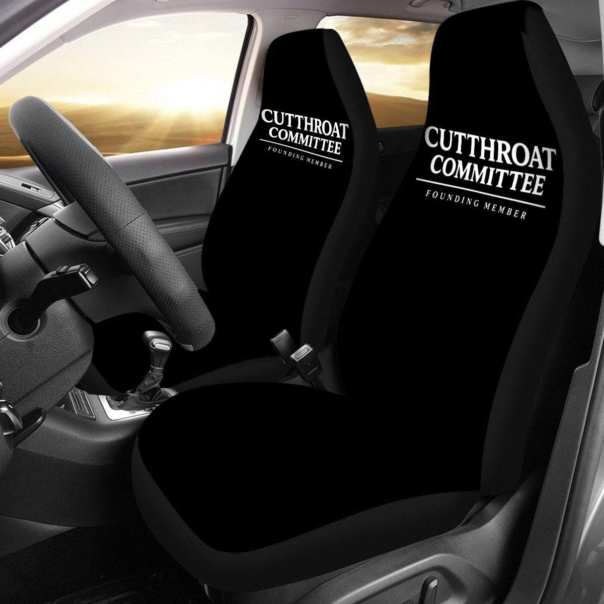 Cutthroat Committee Universal Car Seat Cover w/ Thick Back