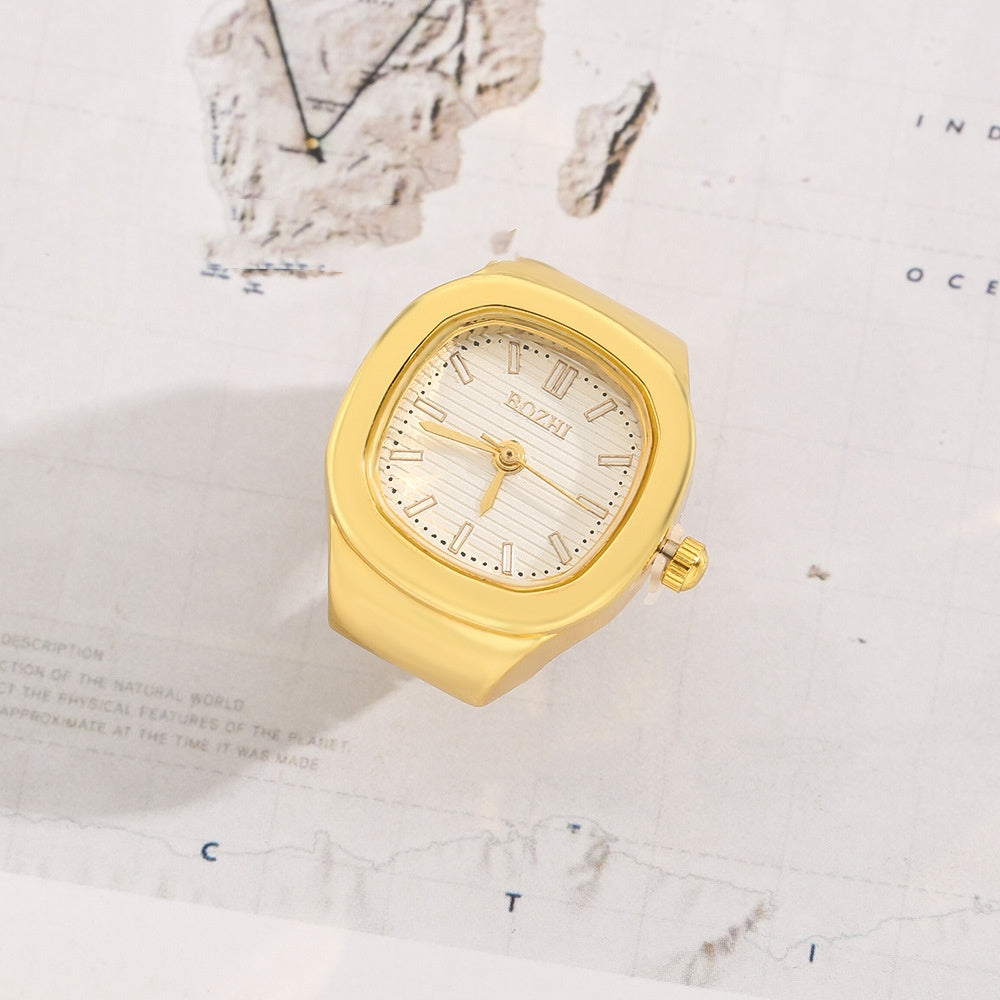 Sale Square Ring Watch Popular Models Can See The Time