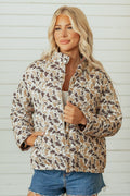 Camouflage Quilted Puffer Coat