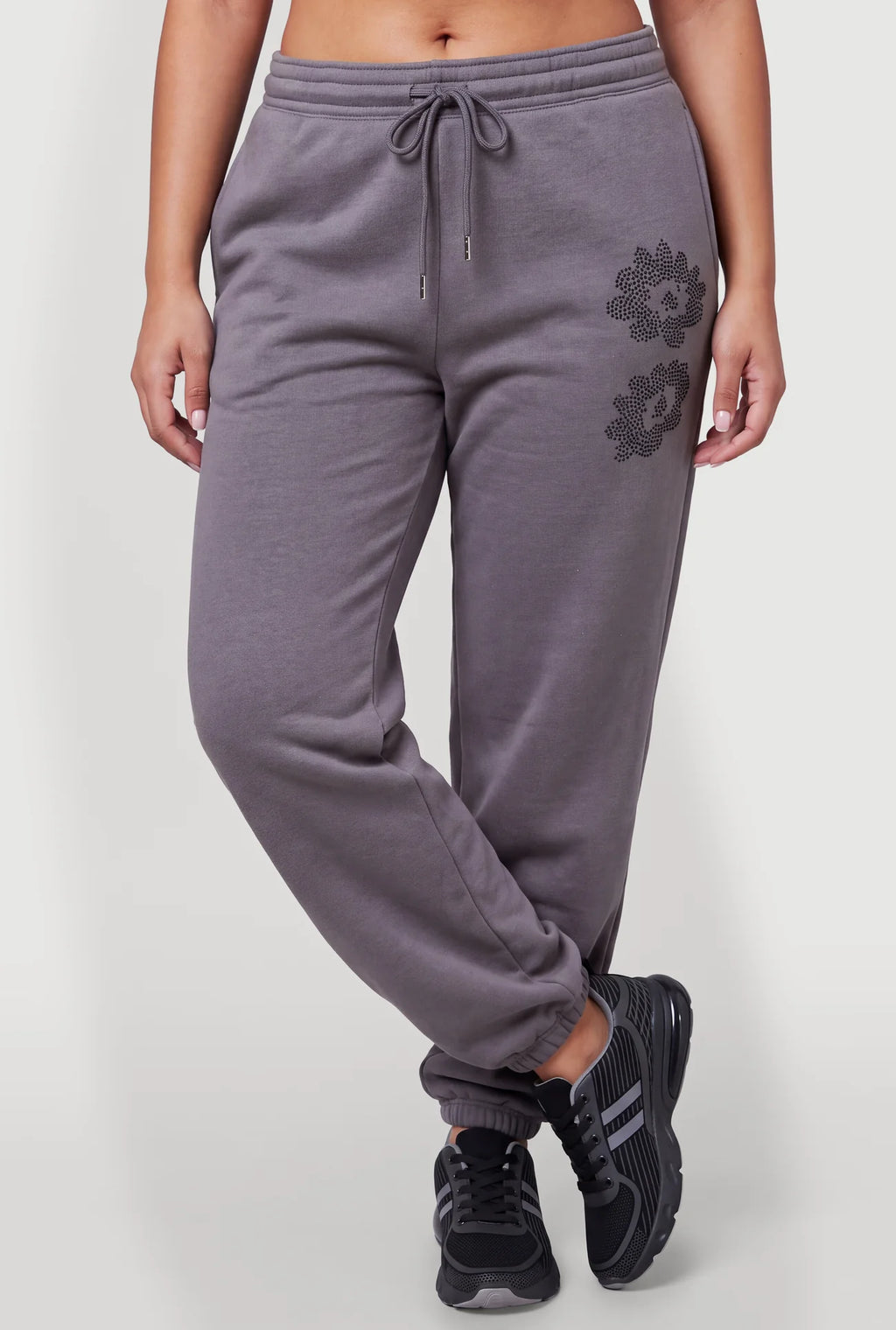 Almost Famous Rhinestone Graphic Joggers