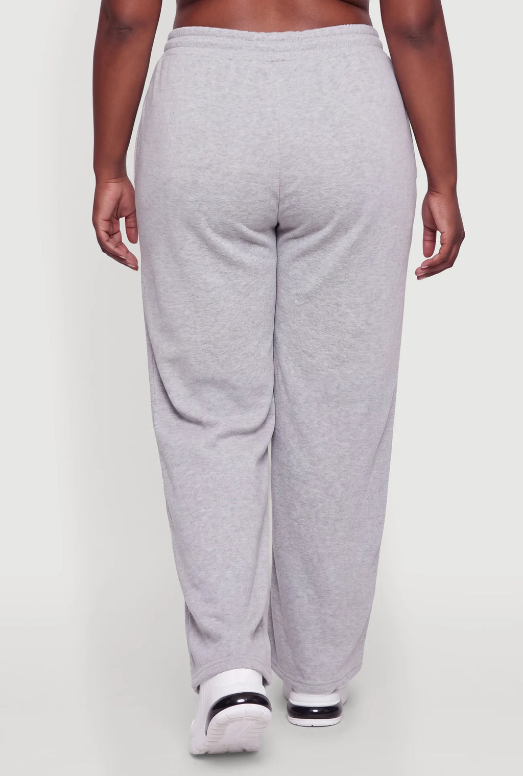 Drawstring Waist Wide Leg Basic Sweatpants