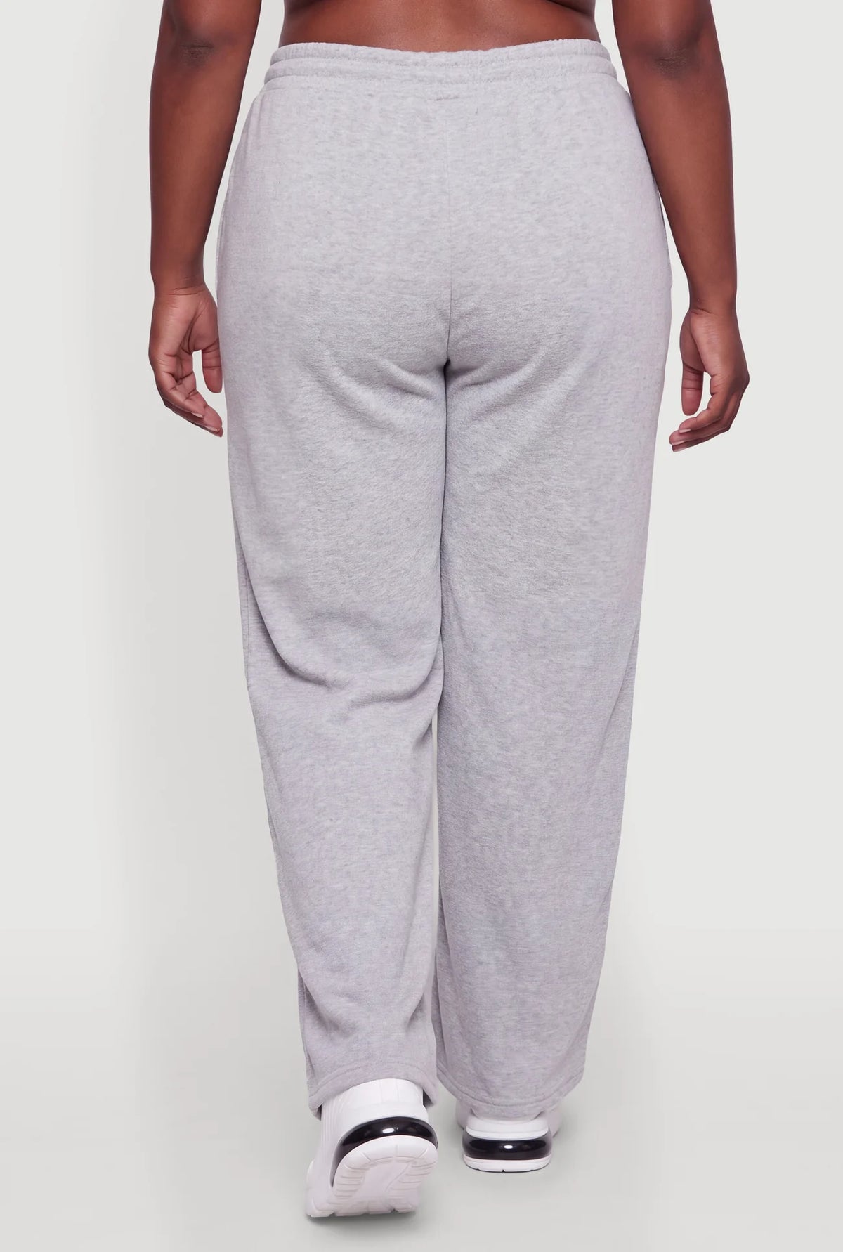 Drawstring Waist Wide Leg Basic Sweatpants