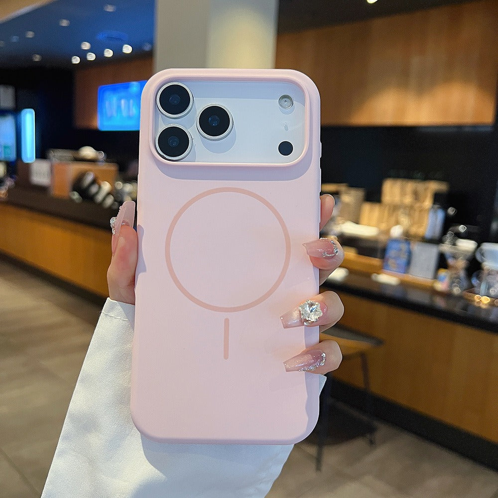 Large Hole Silicone Magnetic iPhone Case