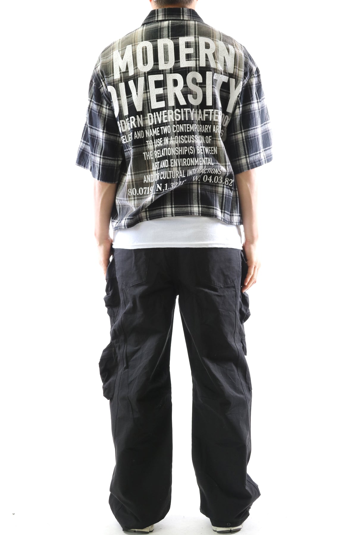 UMBRO Washed Flannel Crop Top Button Down Shirt