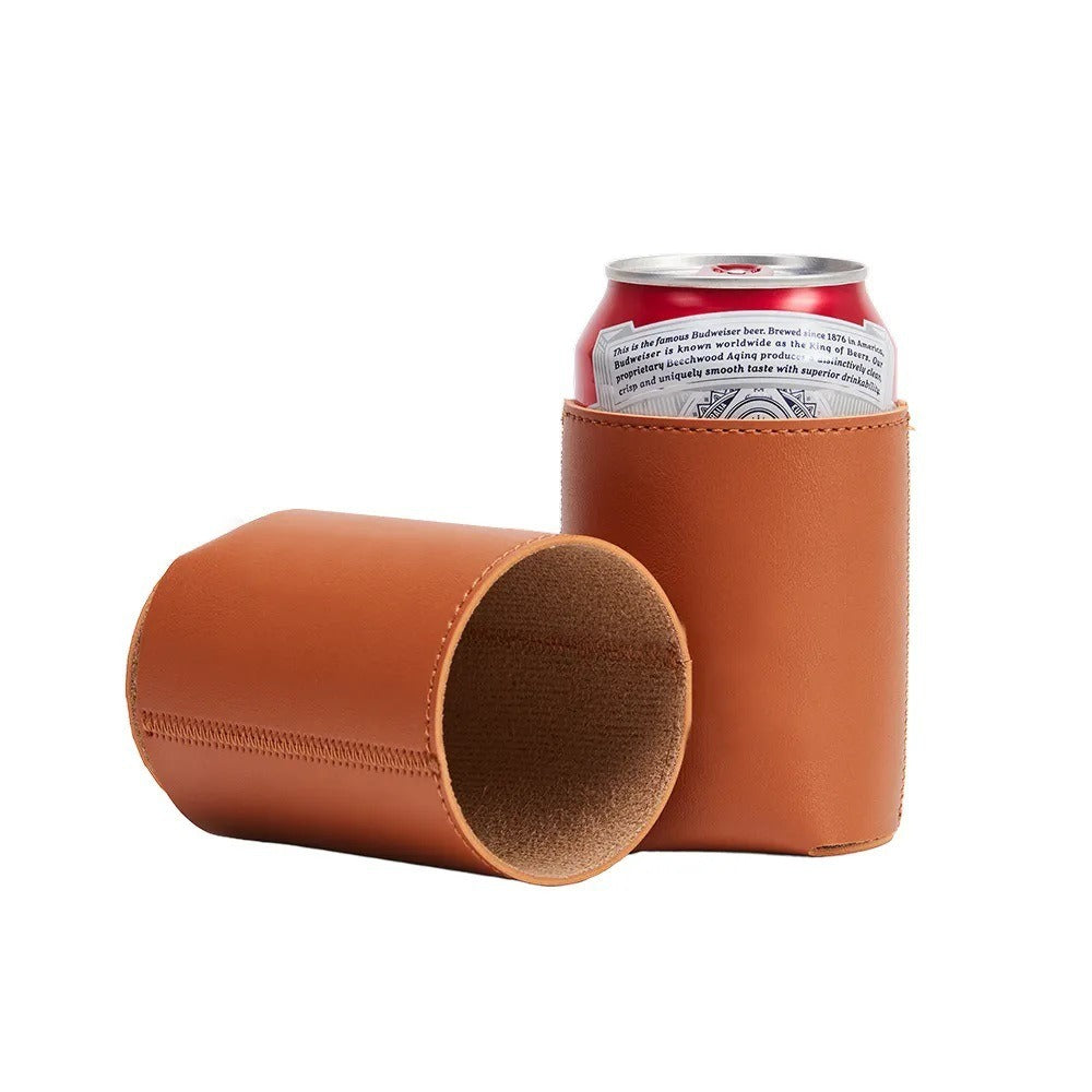 330Ml Canned Beer Leather Cup Cover