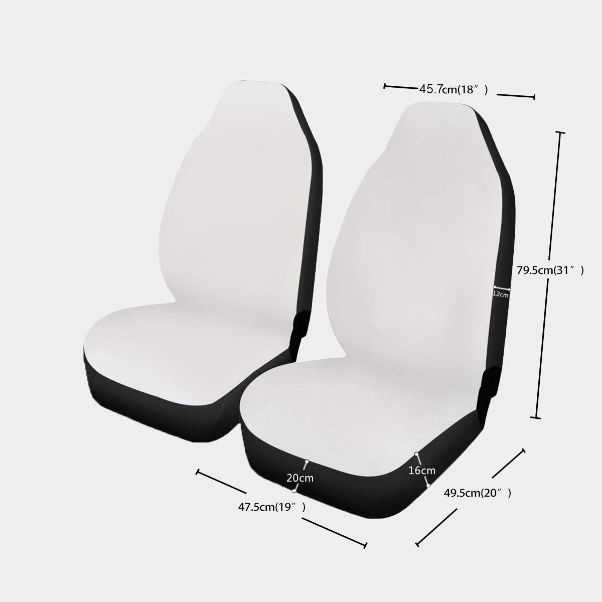 Clock That Tea Universal Car Seat Cover w/ Thick Back
