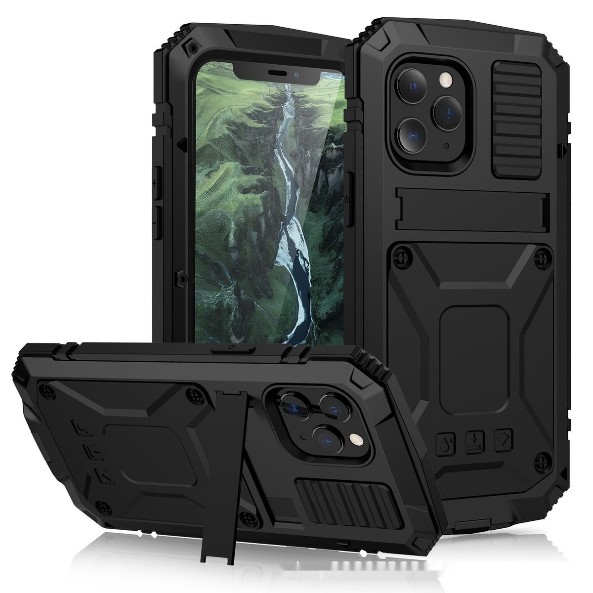 Metal Full Package iPhone 15 Case
