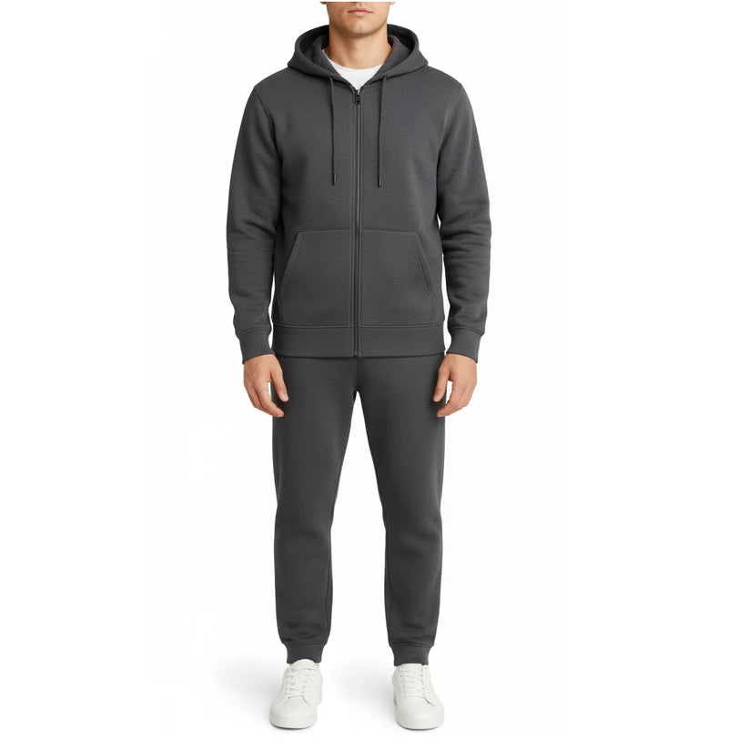 Unisex Zip-Up Hoodie & Jogger 2 Piece Set-12 Count Case