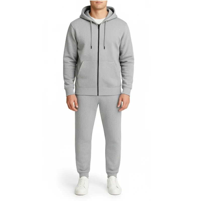 Unisex Zip-Up Hoodie & Jogger 2 Piece Set-12 Count Case