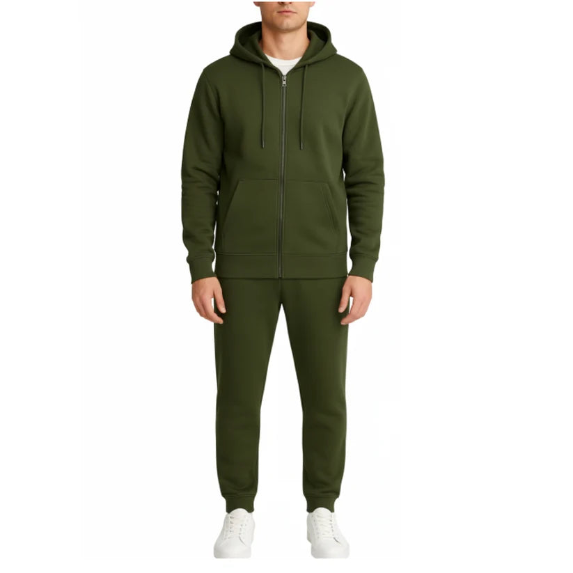 Unisex Zip-Up Hoodie & Jogger 2 Piece Set-12 Count Case