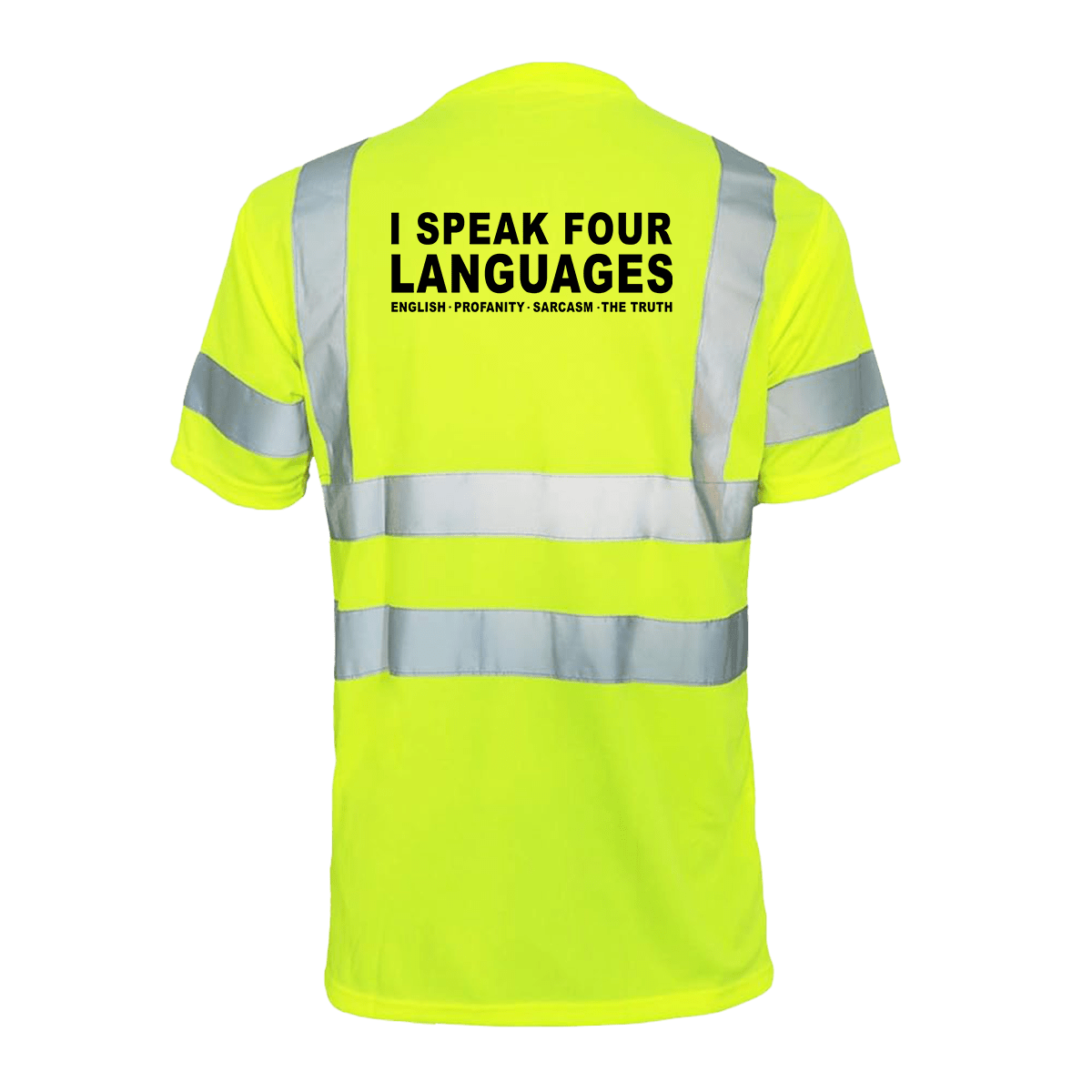 Four Languages - Reflective Safety T-Shirt