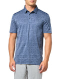adidas Mens Ultimate365 Jacquard Polo Shirt Conavy