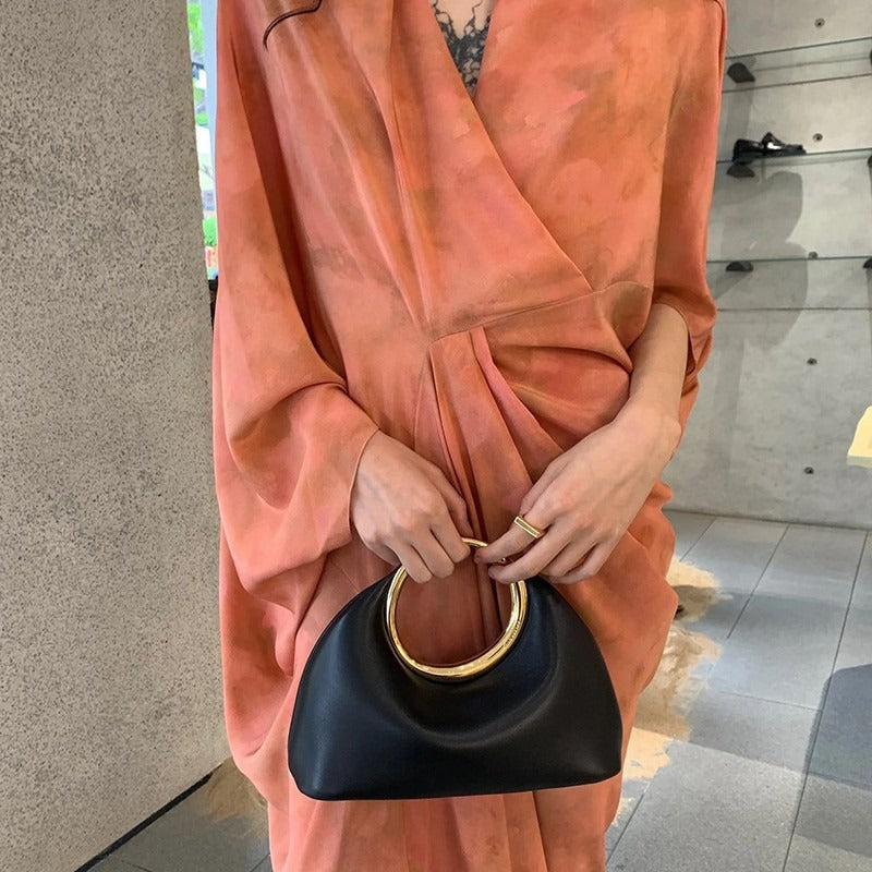 Simple Leather Clutch Handbag