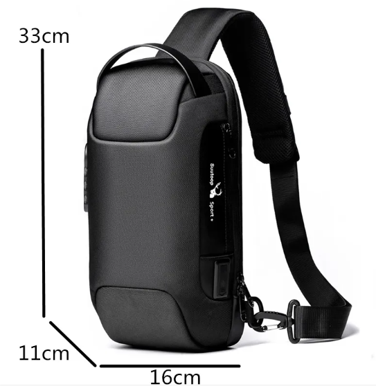 Men's Anti-Theft USB Chest Bag