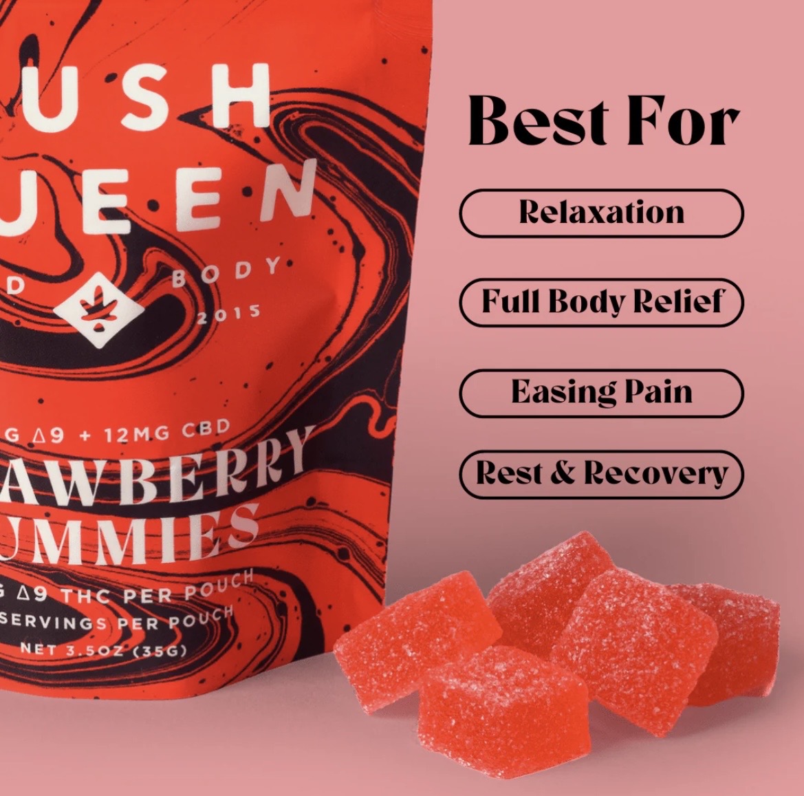 Strawberry Delta 9 THC + CBD Gummies