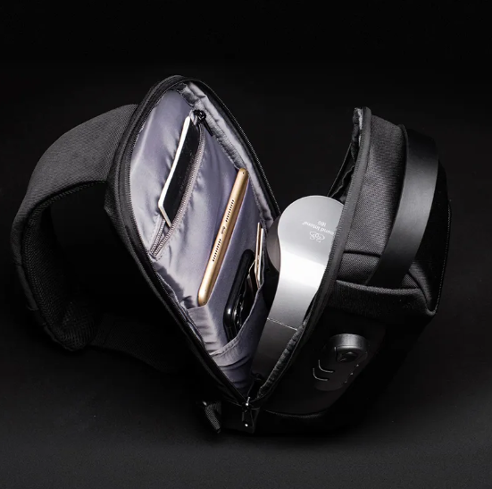 Men's Anti-Theft USB Chest Bag