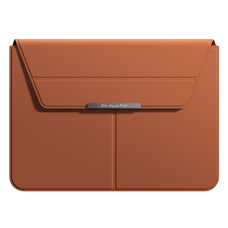 Leather Laptop Sleeve with Stand